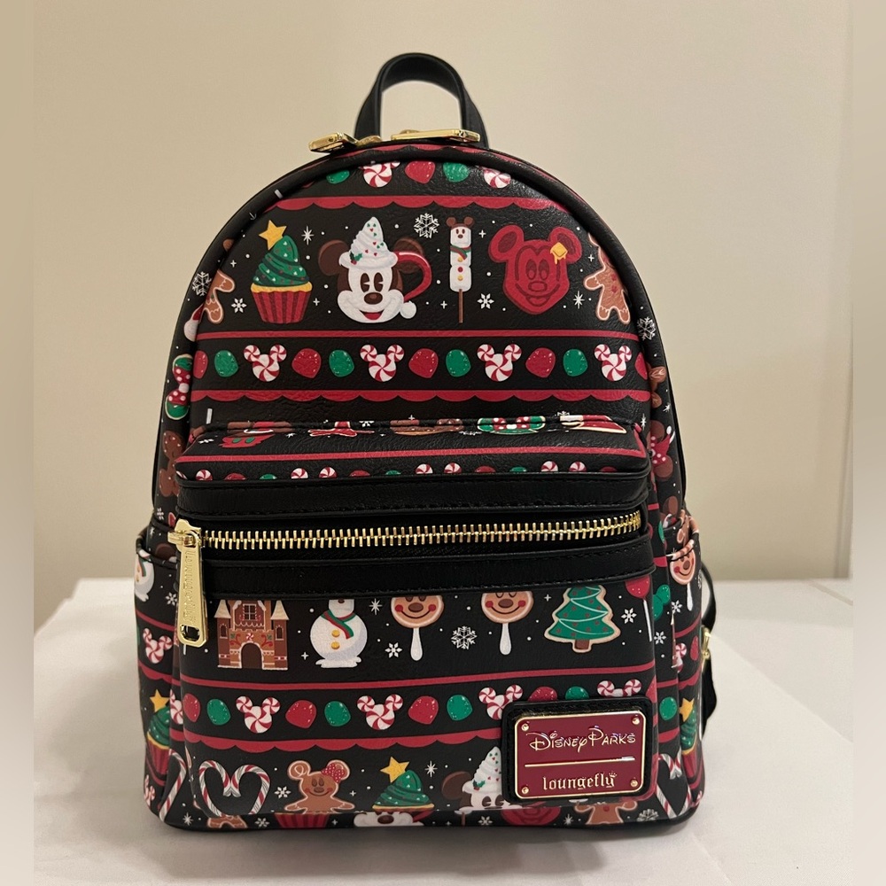 Disney Parks Loungefly Christmas Snacks Backpack